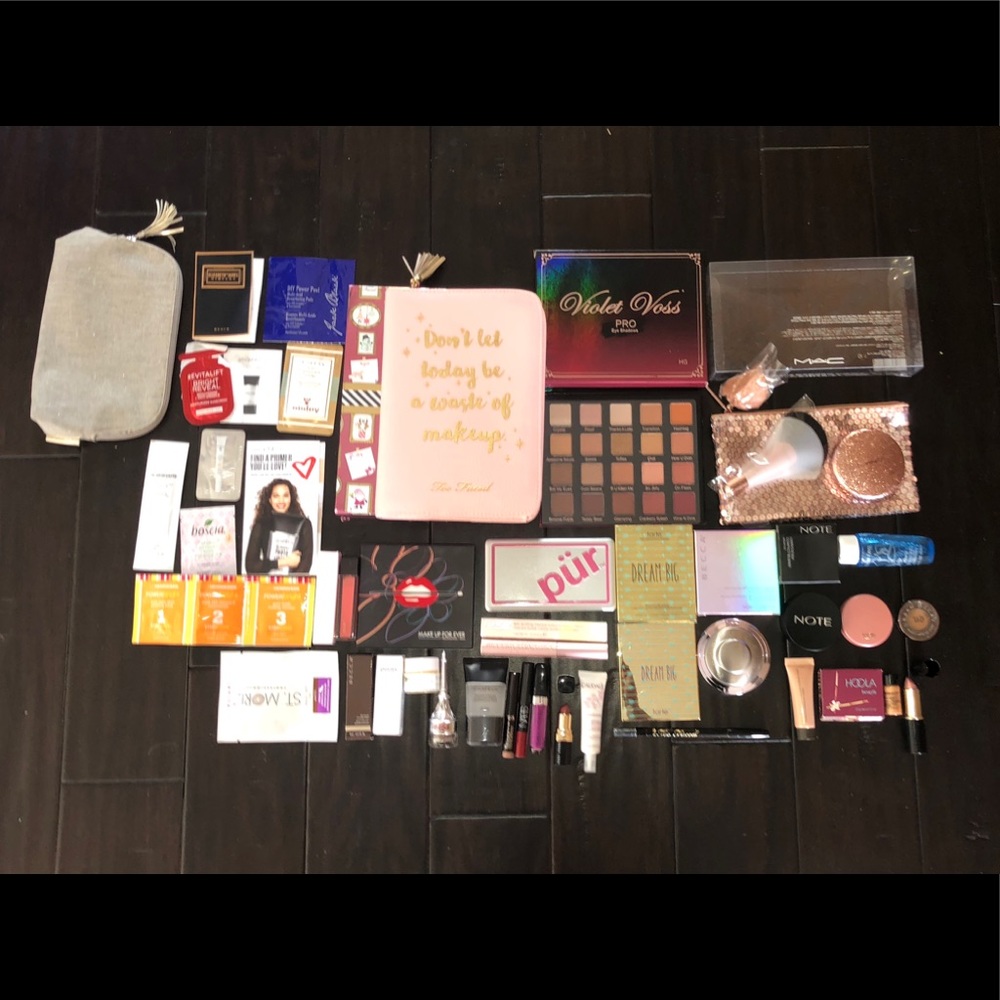 Makeup lot Becca Tarte Too Faced  MAC whisper gilt